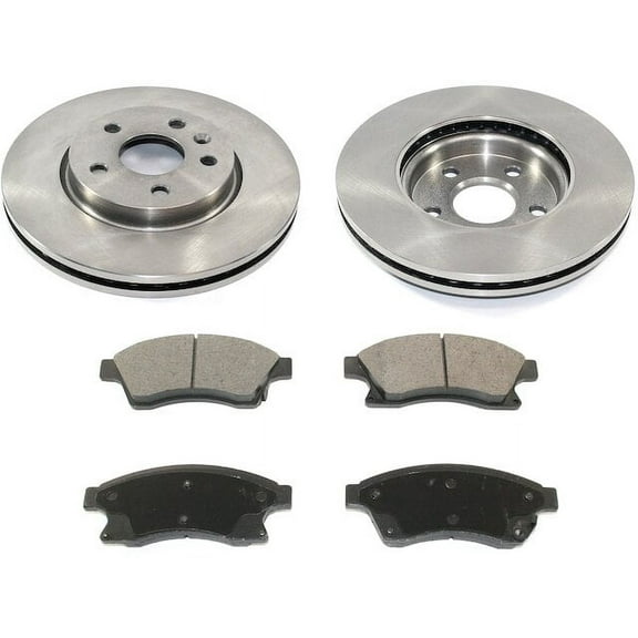 Front Brake Pad and Rotor Kit - Compatible with 2011 - 2015 Chevy Cruze 2012 2013 2014