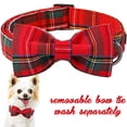 thumbnail image 2 of Collar de estilo único con patas navideñas para perros y gatos con lazo para mascotas, 2 of 6