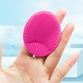OVINYER Silicone Face Cleansing Brush Handheld Face Scrubber Mini