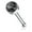 Black Marble, variant on Nose Bone Stud Ring with Semi Precious Stone Set 316L Surgical Steel 20G 6mm