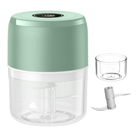

Garlic Masher Crusher Electric Garlic Chopper for Chilli Vegetables Ginger 2 Cups Green