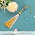 thumbnail image 4 of Uxcell Pendants with Tassels, 2 Pcs Classic Bells Tassel Pendant 25cm/9.84inch, Yellow, 4 of 5