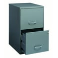thumbnail image 3 of Space Solutions 18" 2 Drawer Metal File Cabinet, Platinum Gray, 3 of 8