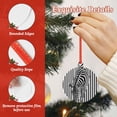 thumbnail image 4 of Kdxio Optical Zebra Illusion Christmas Tree Ornaments, 2024 New Christmas Pendant Decor, Tree Hanging for Exchange Holiday Party New Year-Round Shape, 4 of 7