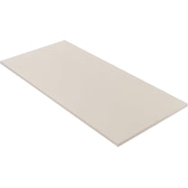 Kaboon 40x18 inch Universal Table Top, Beige Leather