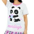 thumbnail image 3 of Harry Bear Womens Panda Short Sleeve Pajamas Sizes S-XXL, 3 of 3