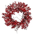 thumbnail image 1 of Vickerman FY190224 24 Po. Snow Berry Wreath Rouge, 1 of 1