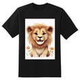 thumbnail image 2 of Plus Size Shirt for Women Black Tops for Women Short Sleeves Shirt for Women Lion T Shirt Crewneck Shirt for Women XL, 2 of 5