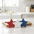 thumbnail image 2 of Glitter Star Tabletop Decoration, Red, Patriotic by Way To Celebrate, 2 of 5