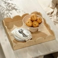 thumbnail image 2 of Jamie Young Co Wonderland Scalloped Decorative Tray Natural Fabric, 2 of 4