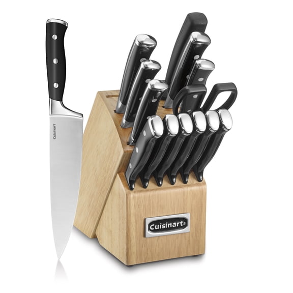 Cuisinart Classic Triple Rivet Stainless Steel 15 Piece Knife Block Set