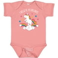 thumbnail image 3 of Inktastic Believe In Unicorns Girls Baby Bodysuit, 3 of 5