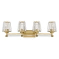 thumbnail image 2 of Warm Brass Four Light Bathroom Vanity from the Garnet Collection, 2 of 5