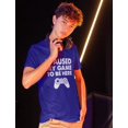 thumbnail image 3 of Unisex Gamer Kids Shirt - Unique Gift for Gaming Enthusiasts - Video Game, M, Blue, 3 of 7