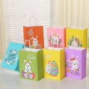 YeekTok 8 Pcs Easter Food Party Birthday Candy Cute Egg Bunny Present Bag