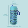 thumbnail image 6 of bentgo Kids Shark Plastic Water Bottle 15 oz. (BGKDCP1-SHK), 6 of 8