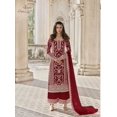 thumbnail image 2 of Custom Made Designer Embroidery Work Red Salwar Kameez New Bollywood Wedding Party Suit Set, 2 of 4