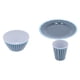 thumbnail image 4 of Juego de vajilla de 12 piezas con rejilla azul oscuro de melamina, taza, tazón y plato para el hogar, restaurante y cocina., 4 of 14