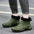 thumbnail image 2 of Men's Rain Shoes Fashionable Short Rain Shoes Thickened Rain Boots for Comfort and Style, 2 of 5
