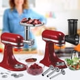thumbnail image 4 of Meat Grinder&Slicer Shredder Attachments for KitchenAid Stand Mixer, Metal Food Grinder with Sausage Stuffer Tubes, Cheese Grater Attachment Salad Maker, Burger Press For KitchenAid Mixer Accessories, 4 of 7