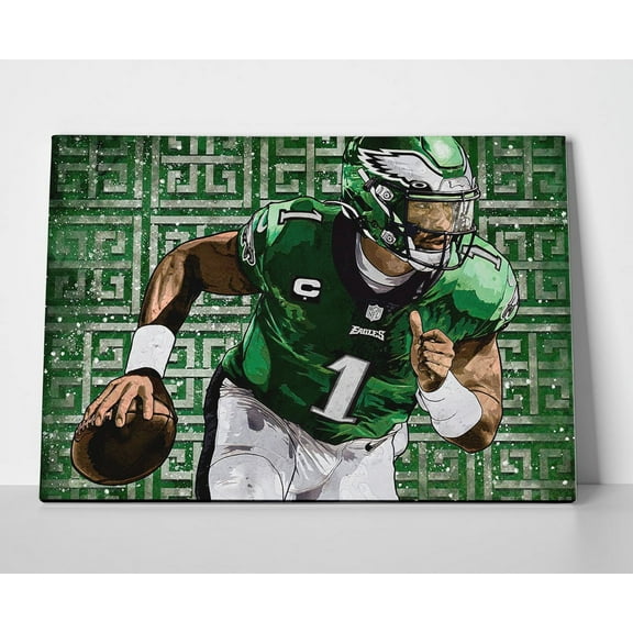 Jalen Hurts Eagles Poster or Wrapped Canvas