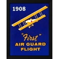 thumbnail image 2 of Retrotravel 12x14 Black Modern Wood Framed Wall Art Titled - 1908 First Air Guard Flight, 2 of 6