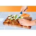thumbnail image 2 of Dura Living 3-Piece Colorful Floral Kitchen Knife Set - Nonstick Stainless Steel Ultra Sharp 7 Inch Santoku, 5 Inch Utility, 3.5 Inch Paring Cooking Knives With Matching Sheaths, 2 of 5