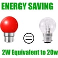 thumbnail image 5 of Set of 20 colored LED bulbs b22 bayonet 2w Red, Yellow, Orange, Green, Blue, ..., 5 of 5