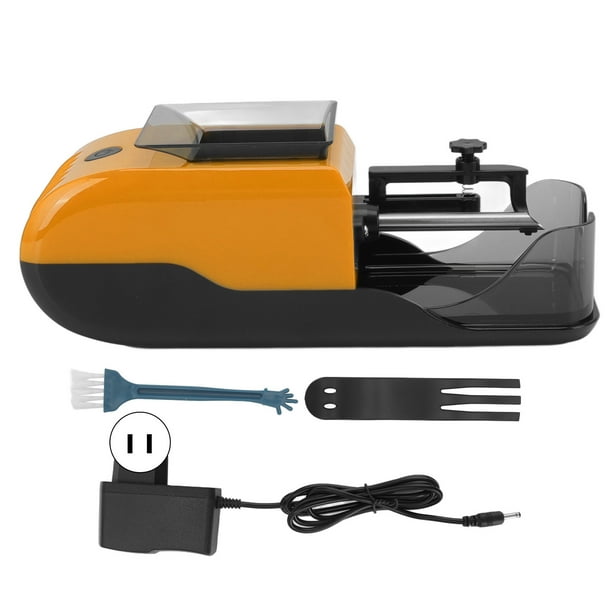 8mm Full Automatic Cigarette Rolling Machine Electric Cigarette Roller  Maker 100‑240V Yellow US Plug