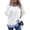 White, variant on FRSASU Women's Sweatshirt Casual 2 in 1 Striped Patchwork Collar Tops Shirts Business Casual Fall Outfits White