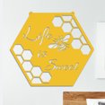 thumbnail image 4 of Letrero colgante de colmena de abejas, letrero de abejas de acero inoxidable, colgantes de arte de pared (oro C) Tmvgtek Libre de BPA, 4 of 7