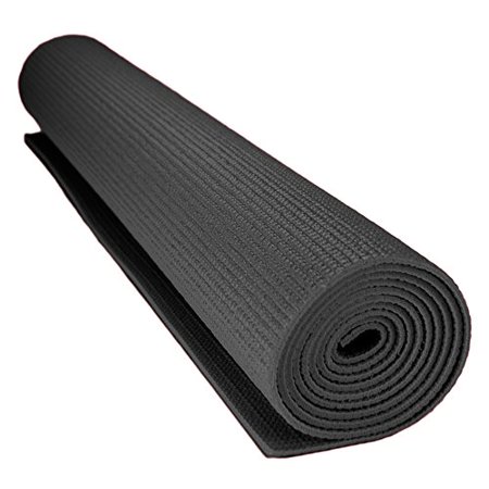Crown Sporting Goods 1/8  (3mm) Studio Yoga Mat  Black