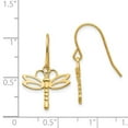thumbnail image 5 of Auriga Fine Jewelry 14K Yellow Gold Dragonfly Dangle Earrings for Women(L- 26mm, W- 16mm), 5 of 5