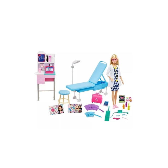 Muñeca Barbie Medical Doctor Deluxe con set de juego de 30,40 cm con Acc
