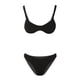 thumbnail image 4 of Mujeres Fshion correas Color sólido cómodo Split traje de baño Bikini ropa de playa conjunto Fridja  nalpqowj59605, 4 of 8