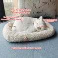 Realistic Sleeping dog Toy Breathing dog Stuffed Animal Doll with Mat
