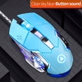 thumbnail image 4 of Ratón para juegos Rgb, ratón óptico USB de 6 botones con cable, ratón silencioso para ordenador, ratones para jugadores (hy), 4 of 5