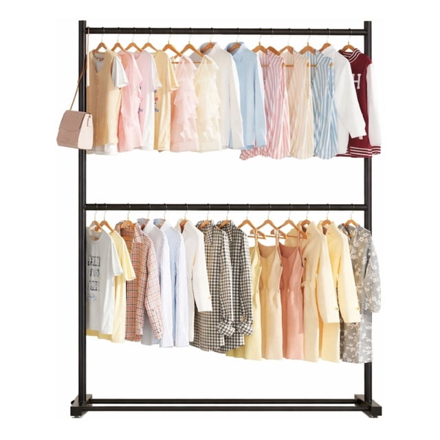 Perchero Practiksa Organizador para Ropa Doble Nivel 100 X 180 Cm Negro