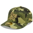 thumbnail image 3 of Men's New Era Camo Oakland Athletics 2022 Armed Forces Day On-Field Low Profile 59FIFTY, 3 of 6