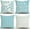 Blue, variant on Throw Pillow Covers 16x16 Inch, Pillow Covers 16x16,Squar Pillow Covers Set of 4 Boho Modern Farmhouse Neutral Decorative Pillowcases Linen Cushion Case for Couch, Bed, Home Decor
