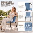 thumbnail image 6 of NAPWANT Outdoor Rattan Patio Dining Chairs Set of 4, Stackable All-Weather Wicker Chairs with Steel Frame for Garden, Deck, Backyard, Bright Blue, 6 of 10