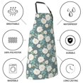 thumbnail image 5 of Goofa Flower Printed Waterproof Apron 33" Chef Aprons for Men Heavy Duty Chemical Work Apron Adjustable Bib Apron, 5 of 9