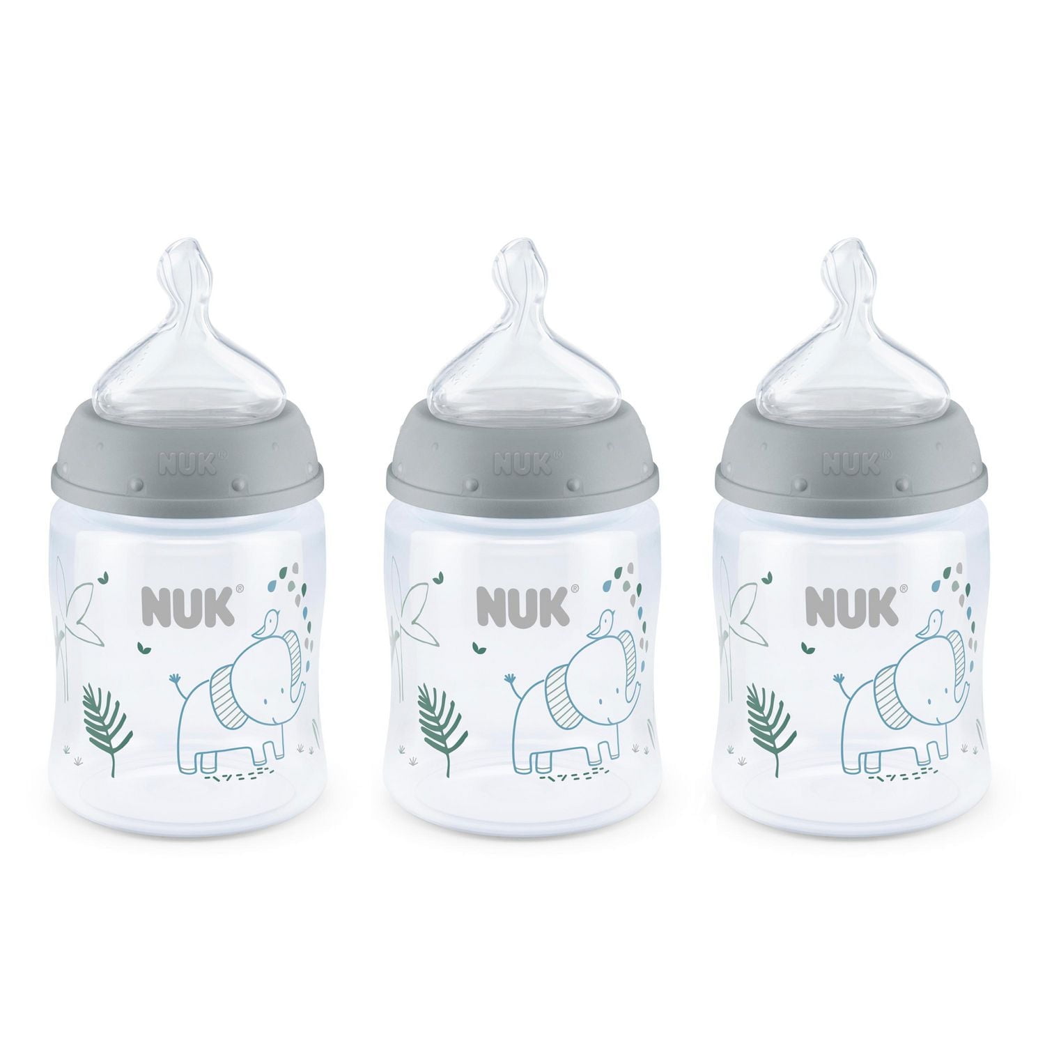 NUK Smooth Flow Anti-Colic Bottle, 5 oz, 3 Pack, 0+ Months