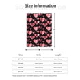 thumbnail image 5 of Rateoe Hearts Pattern Flannel Throw Blanket, Ultra-soft Blanket for Bed, Couch, Car, Hypoallergenic Anti-pilling blanket-50"x40"(Vertical), 5 of 6