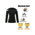 thumbnail image 4 of SAYFUT Women Long Sleeves Sauna Vest Neoprene Body Shaper Sauna Jacket Suit Hot Sweat Weight Loss Workout Shirt, 4 of 7