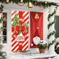 thumbnail image 6 of Christmas Door Cover Curtain Decoration For Festive Home Decor Front Doors And Walls With Easy Rope Hanging And Durable Polyester Fabric Bow Pattern To Create Festive Atmosphere, 6 of 7