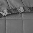 thumbnail image 5 of Oversized Down Alternative Blanket with Satin Trim, Bedding Quilt Lightweight Comforter Soft Thin Quilted Blanket for All Seasons (King, Charcoal), 5 of 6