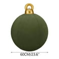 thumbnail image 3 of 15.7" PVC Inflatable Flocked Ball Ornaments Giant Velvet Christmas Inflatable Balls Ornament Flocked Xmas for Christmas Holiday Outdoor Blow up Yard Decor, 3 of 6
