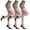 Coffee, variant on Ohufall Women's Solid Color High Elasticity Stockings With Bottom Slip Silk Pantyhose And Stockings-3 Pairs Women's Sheer Tights