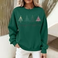 thumbnail image 7 of Womens Christmas Tree Print Sweatshirts Round Neck Tops Long Sleeve Blouses Comfort Casual Relaxed Fit Pullover Sweater Blouses Fall Fashion Outfits 2025 Christmas Fleece Teen Girls Christmas Clothes, 7 of 7